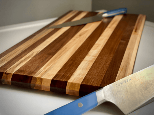 Cutting Board - Walnut, Cherry, and Maple Hardwood - 13" x 20" - Salam Wood Works, LLC